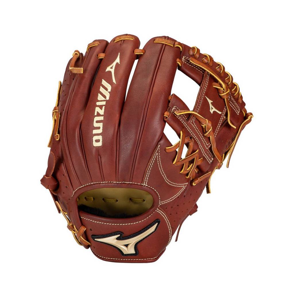Panske Rukavice Mizuno Prime Elite Infield 11.5" Baseball Hnede Vypredaj HCYV49603